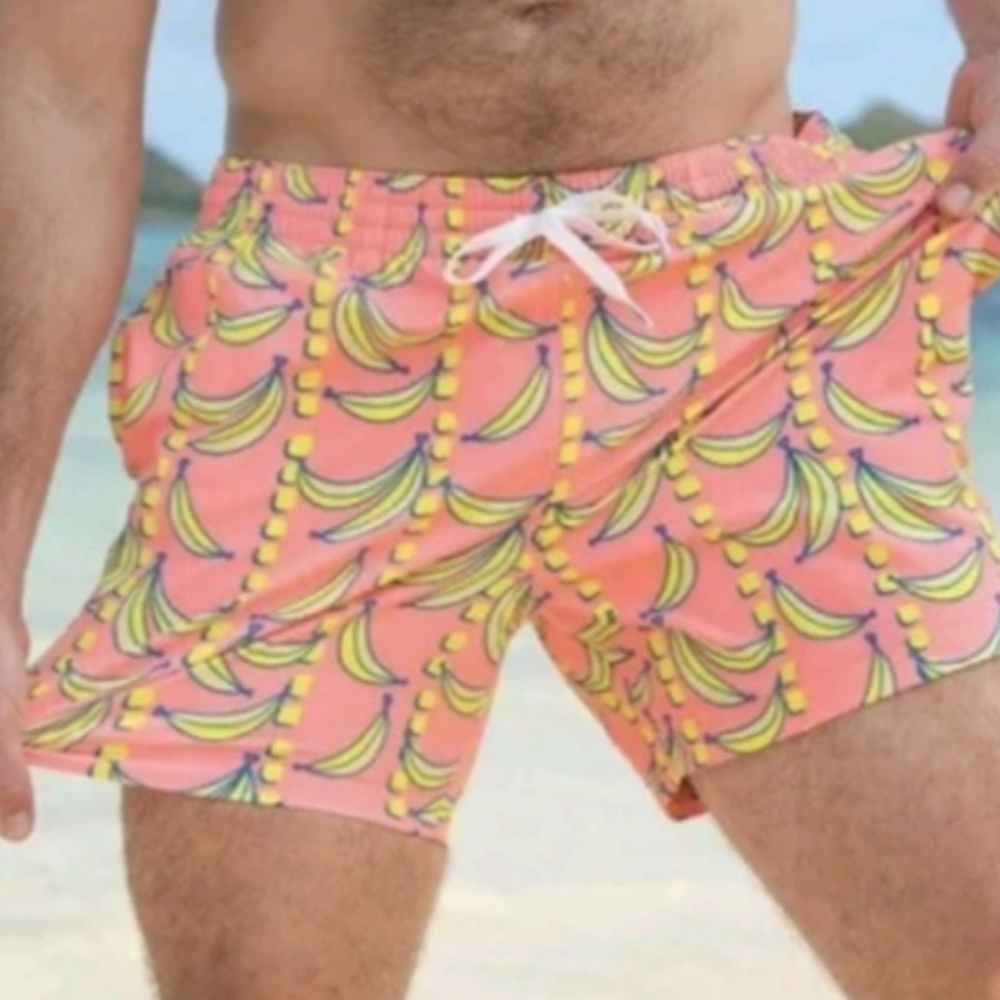 Chubbies Banana Print Swim Trunks Shorts XL